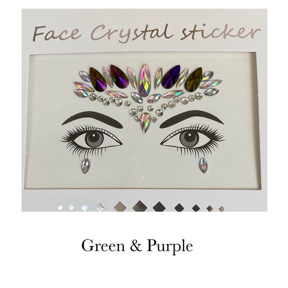 Rave Festival Crystal Rhinestone Face Jewels - Picture 15 of 16